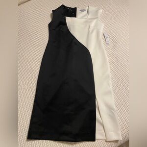 Elegant Black and white dress.